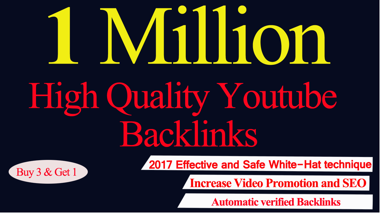 Build 1,000,000 Backlinks To Your Youtube Video Seo