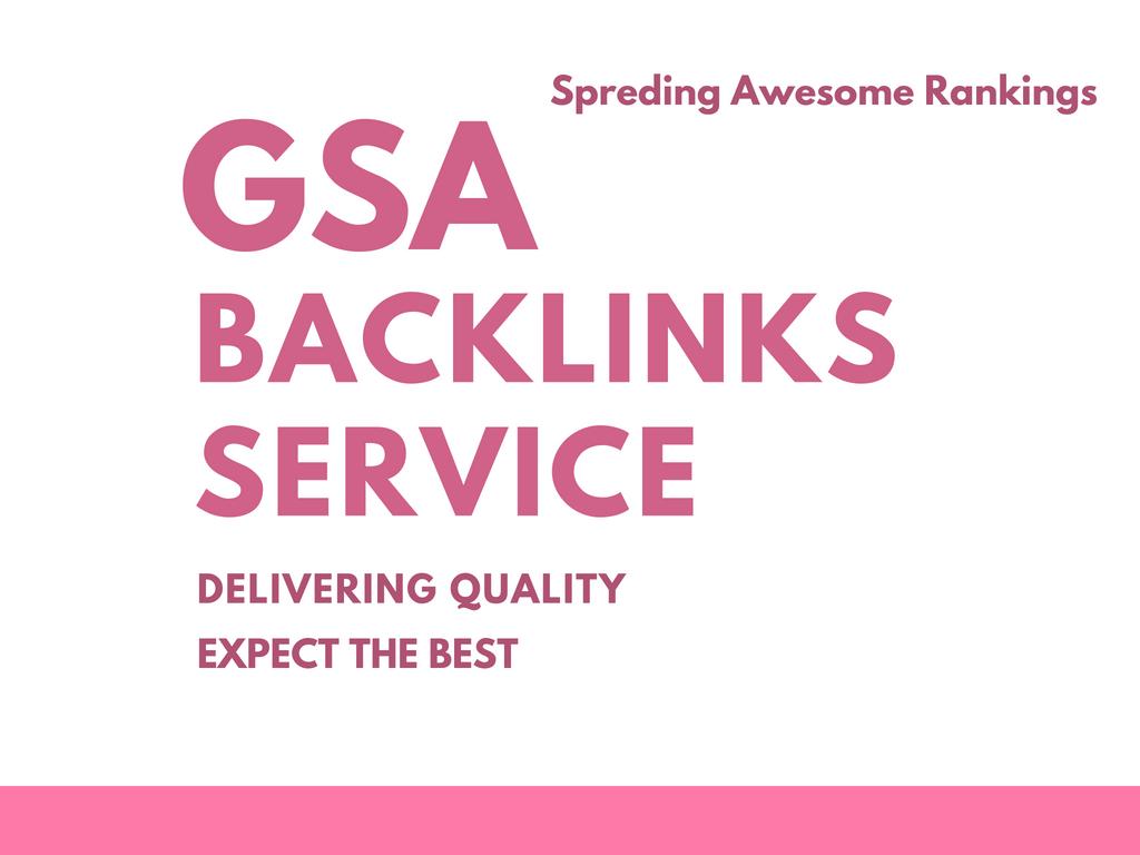 do amazing 10, 99,999 gsa, seo backlinks for website...