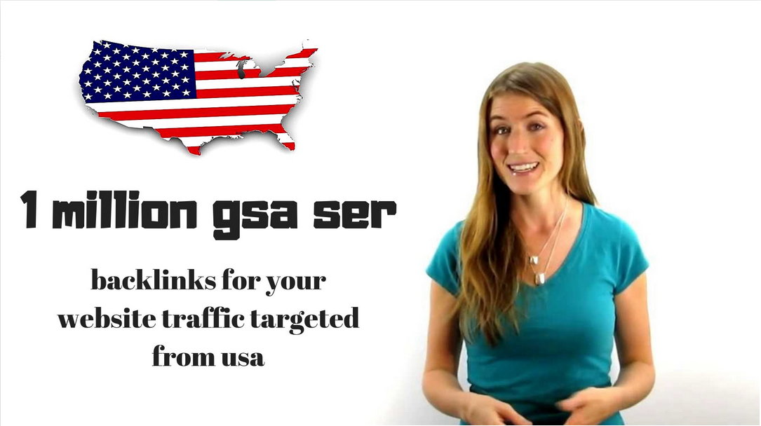 create 1 million gsa ser backlinks for your website t...
