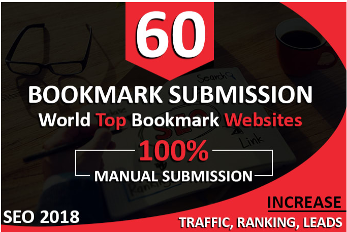 manually build 60 SEO bookmarks backlinks on world to...