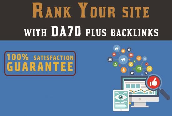 Get 15 contextual article based DA50 to DA90 backlink...