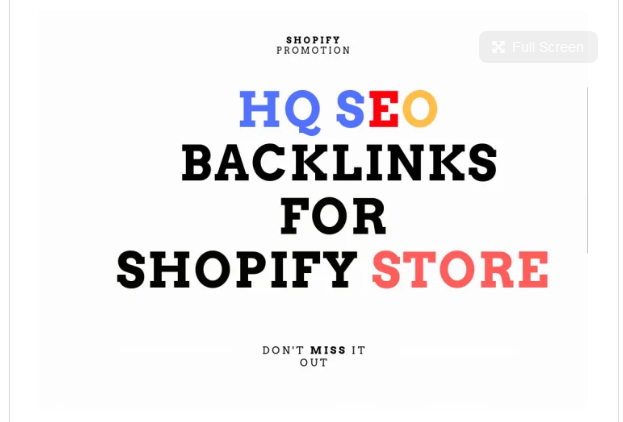 boost shopify store SEO with high da backlinks
