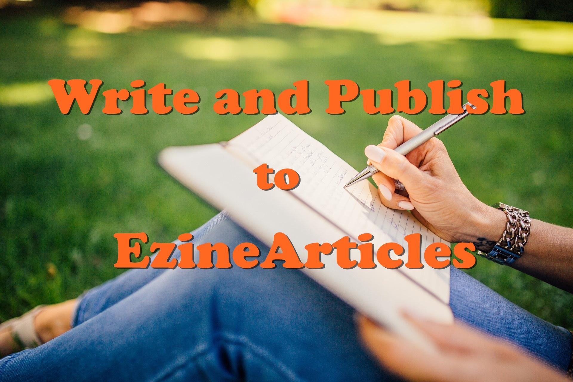 Write and Publish to EzineArticles 500 Words with Soc...