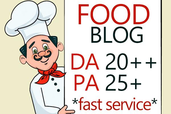 Write & Submit Guest post on Quality Food blog