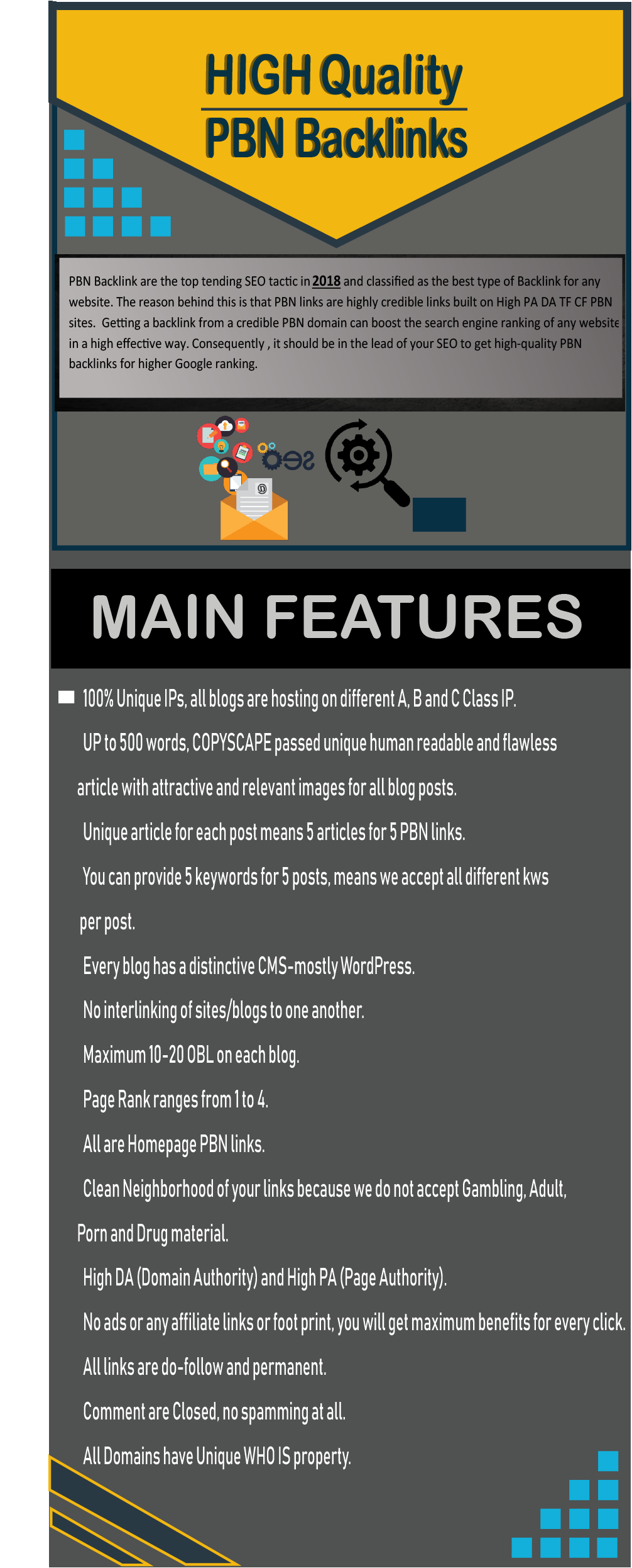 do 10 High DA PA TF CF 40+ to 15, PBN Backlinks - Ho...