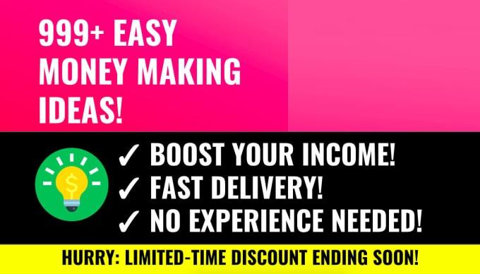 Send 999 Incredible Money Making Ideas