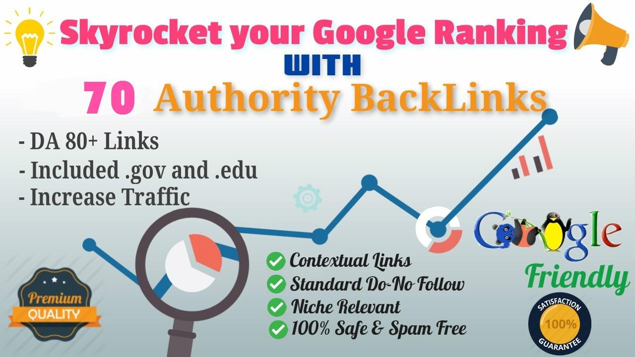 Permanent Offer 70 Backlinks from High DA80+ Domains-...