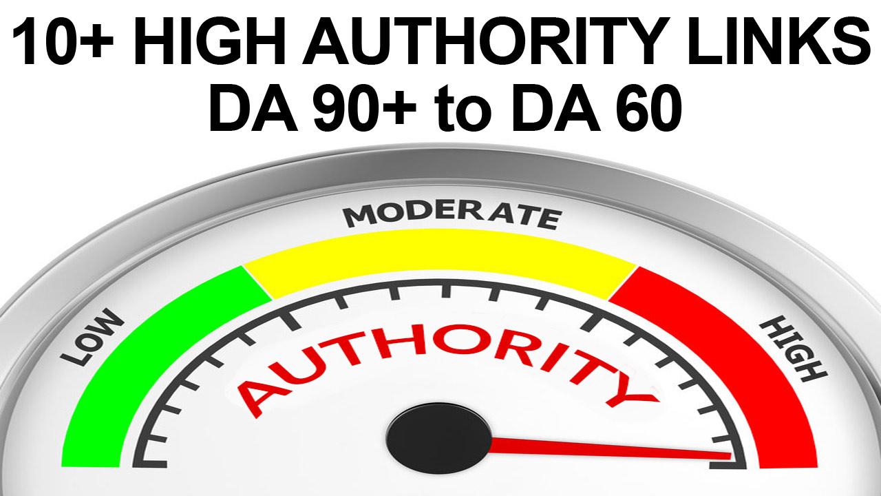 Give You 10 High Authority Do Follow Backlinks
