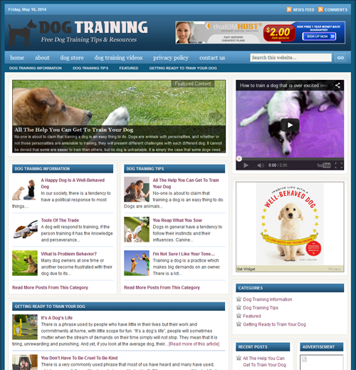 Fully Automated Wordpress Dog Training Website - 100 ...