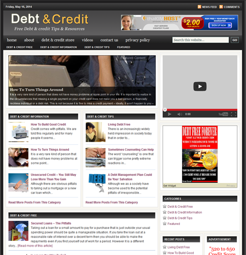 Fully Automated Wordpress Debt & Credit Repair We...