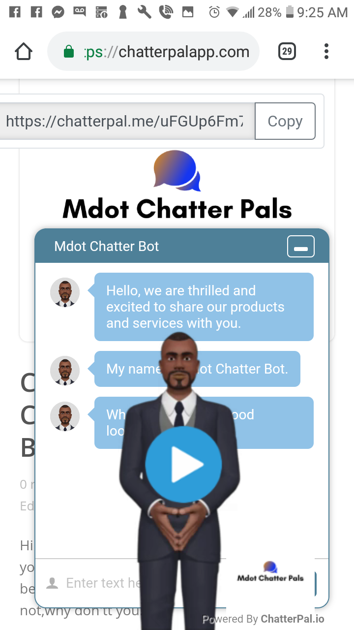 Custom Made Animated Chat Bot For Your Blog/Business ...