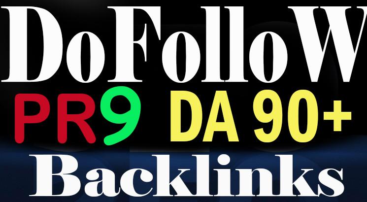 50 Real Dofollow PR9 DA100 to 60 HQ Backlinks increas...