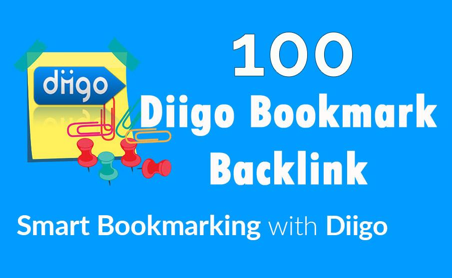 Diigo High Quality 100 Bookmark backlink PR8-9 Google...