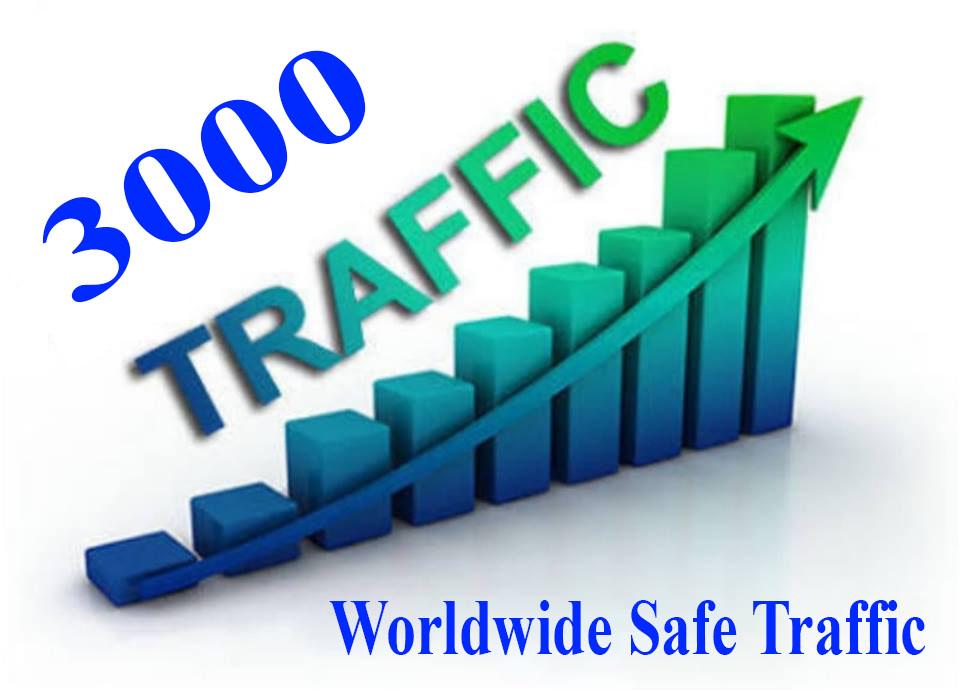 We Send 3000+ Safe Visitors/ Traffic to your website ...