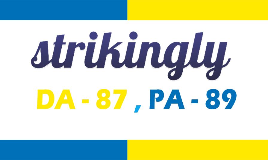 Premium Guest Post On Strikingly DA87 DO-F0LLOW Limit...