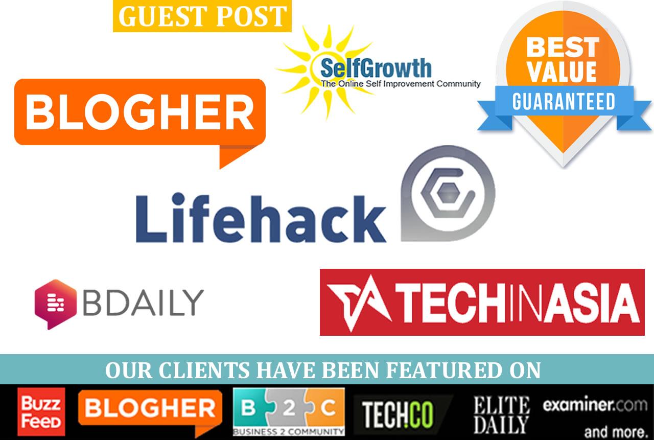 Write & Post On 4X High Authority DA90+ Sites