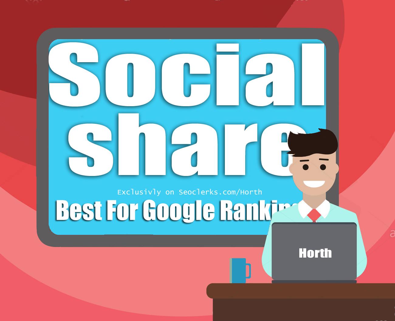 500 signal share for website or video from social sit...