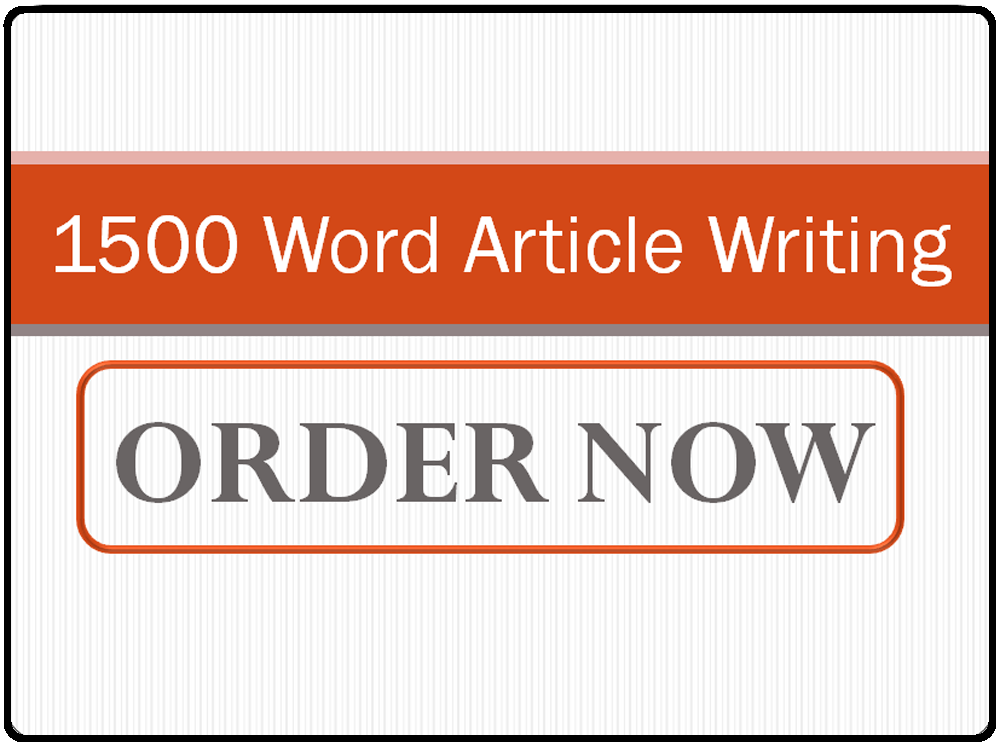 I Can Write 1500 Word Article English