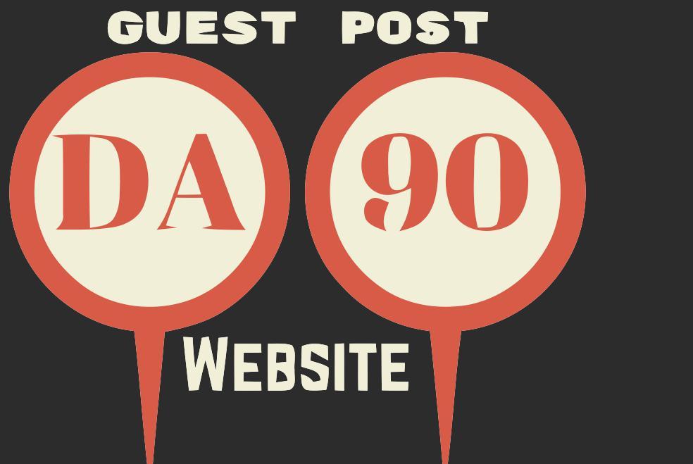 5 Guest Post On Da90+ Sites - All Backlinks from DA90...