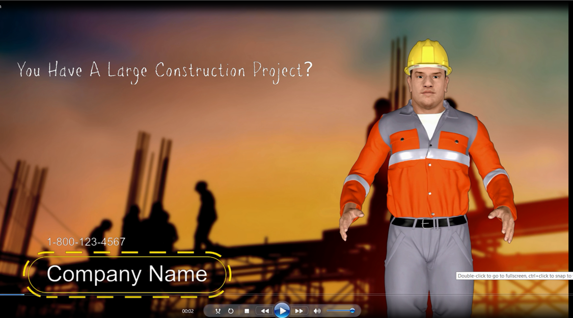 3D Avatar Animation Local Promotion Video Constructio...