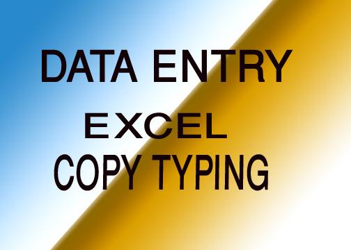Professional Data Entry work and Copy Paste Typing Wo...