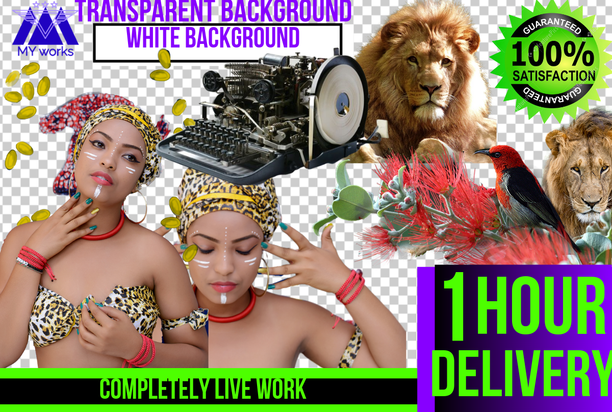 Remove 5 Image Background In Photoshop with transpare...