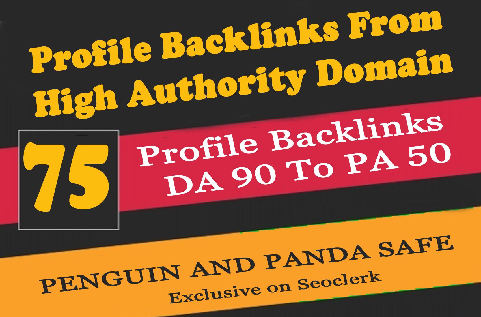create 75 dofollow high pr seo profile backlinks
