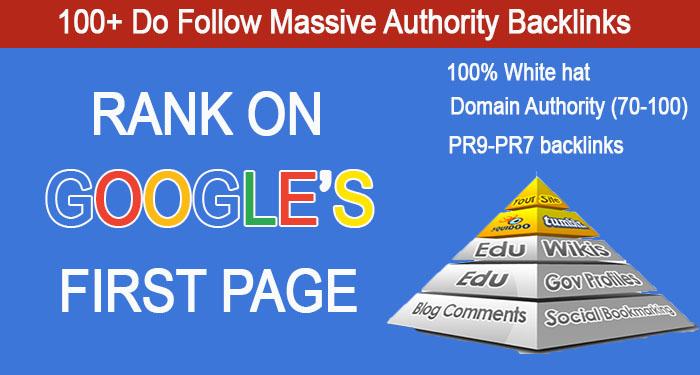 Rank on Google First Page with 100+ Do Follow Massive...