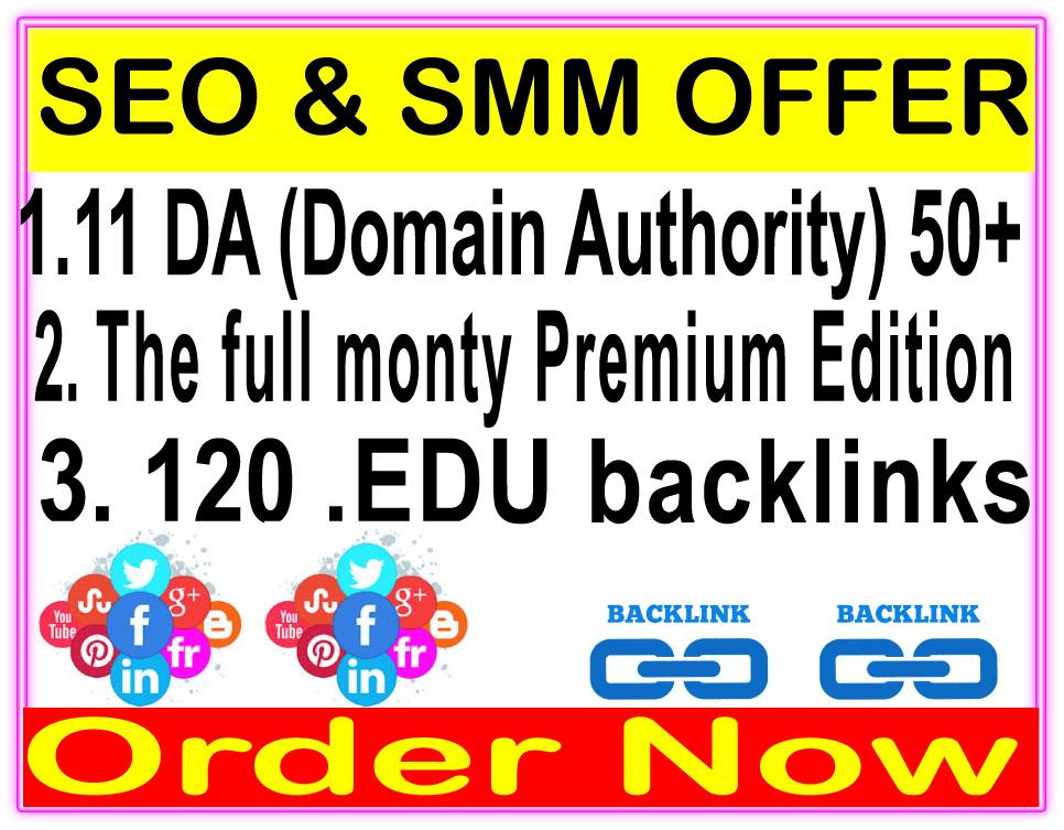 HQ Indexer SEO & SMM Package-11 PR9 DA Domain Aut...