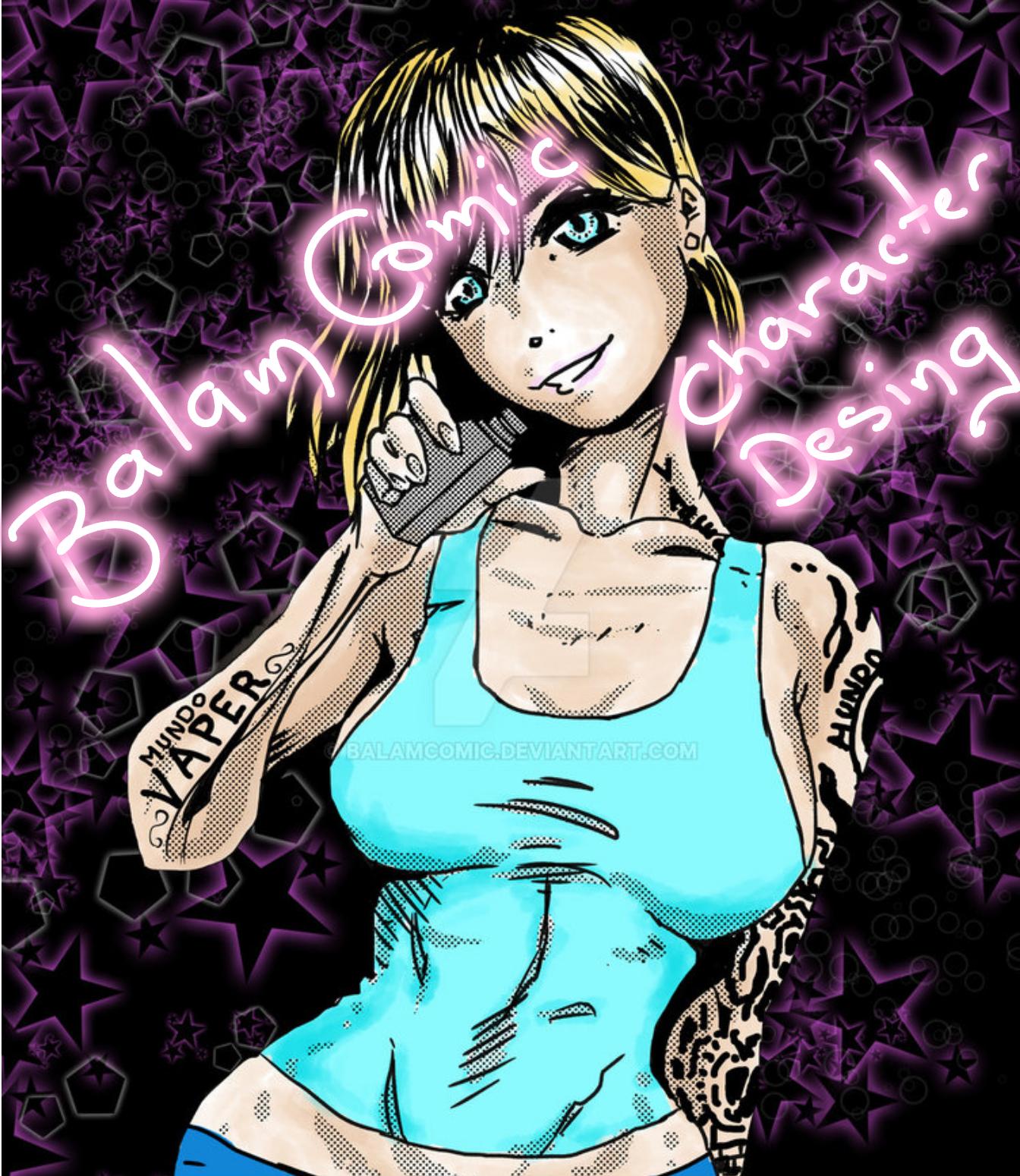 Character design. You will receive your inked charact...