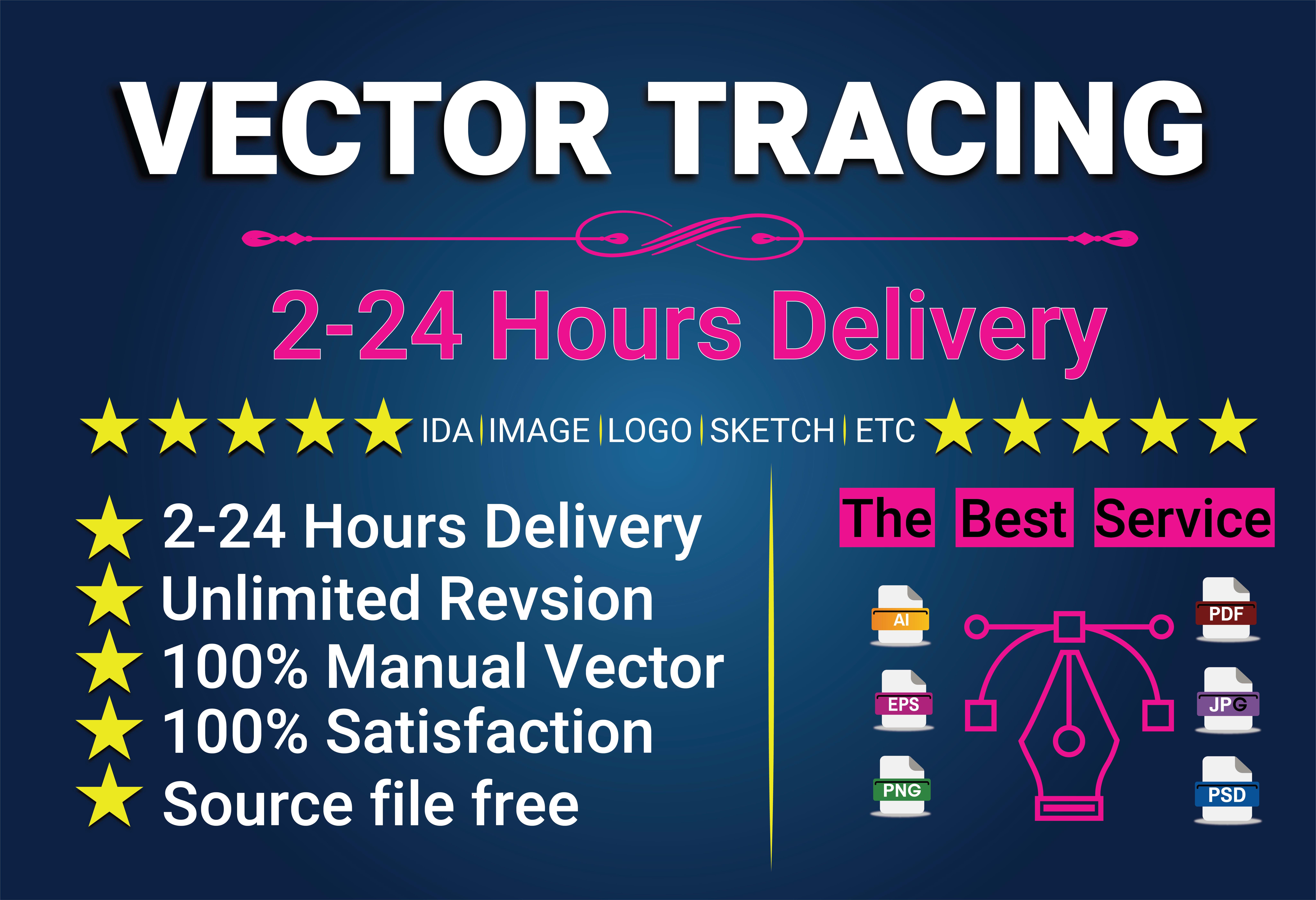 Do vector Tracing, recreate and Update logo in vector...
