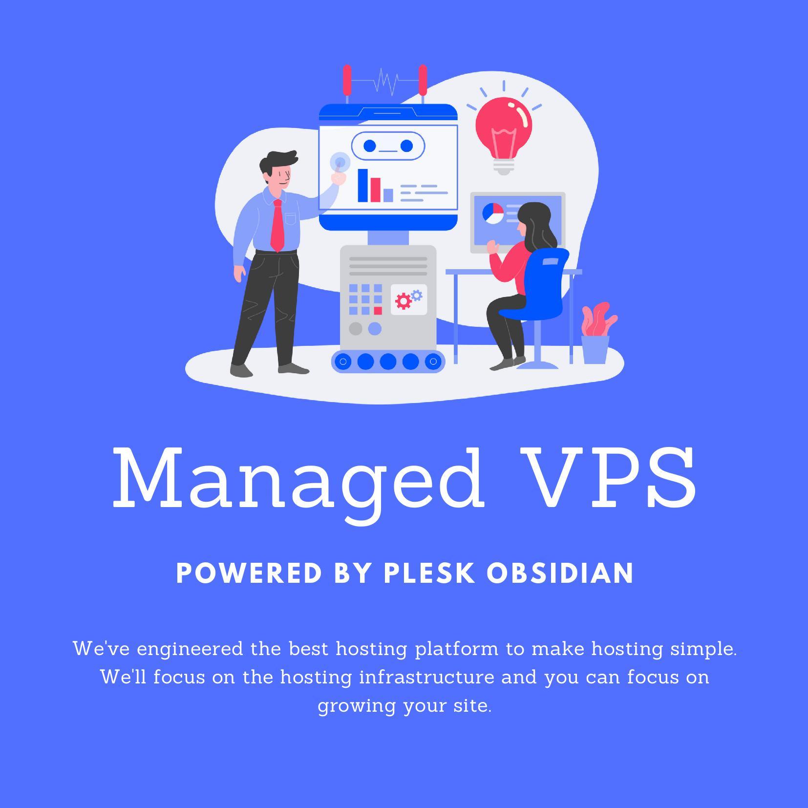 Managed Linux VPS cloud Infrastructure Plesk Obsidian...