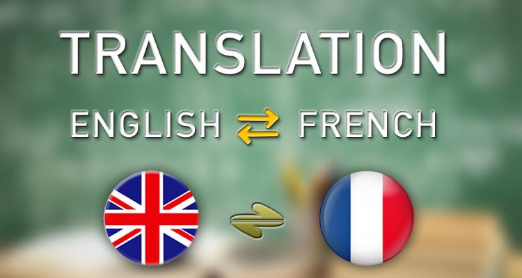 Translate English &gt French or vice-versa