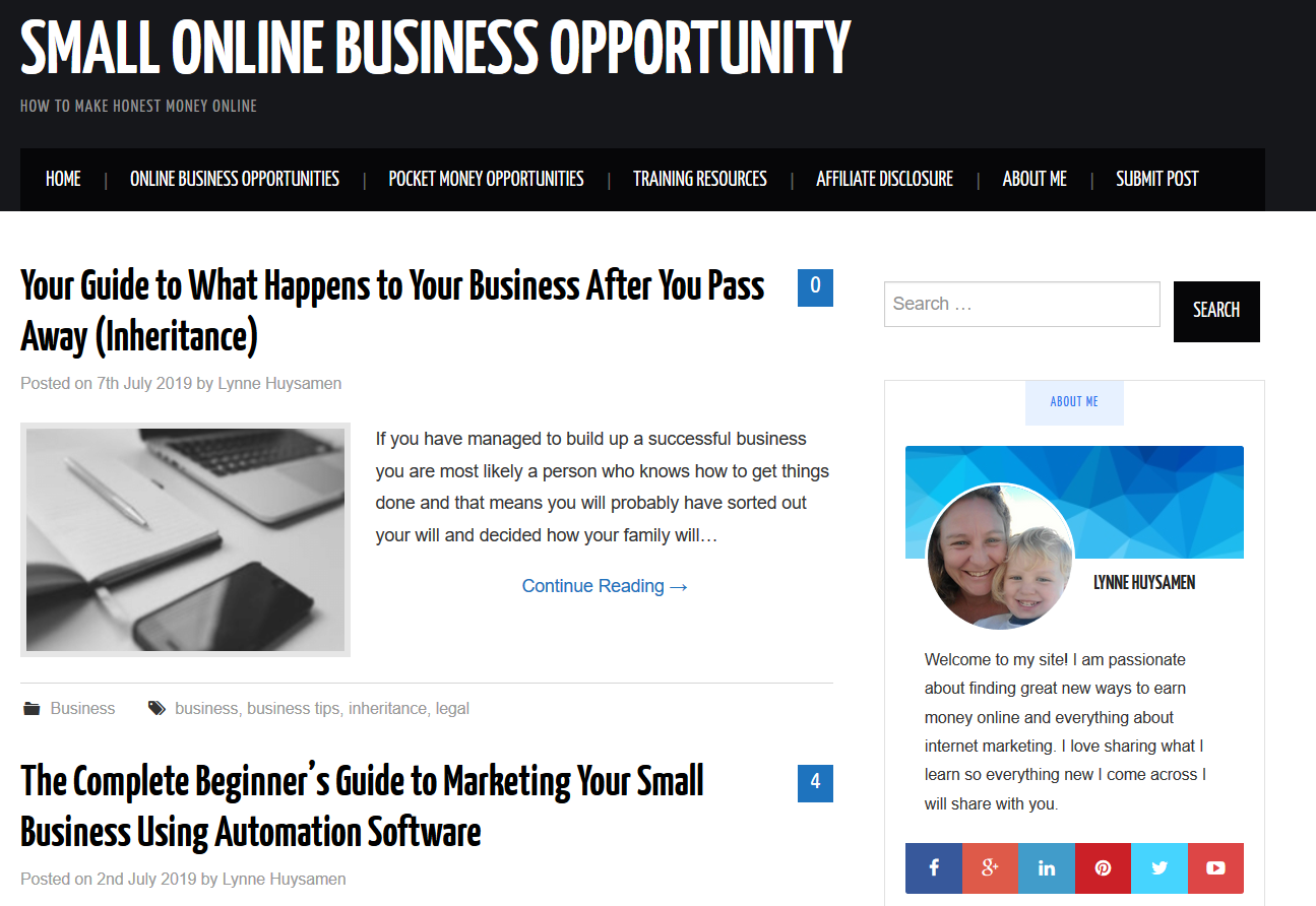Guest Post on Smallonlinebusinessopportunity. com, D...