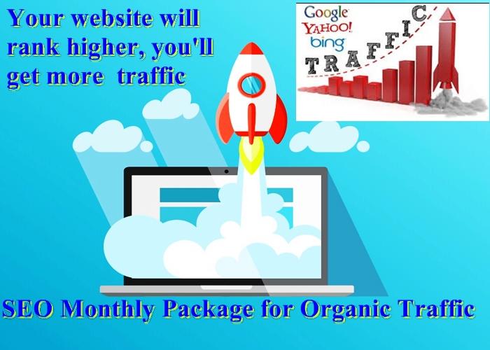 SEO Monthly Package for Boosst Website Rank in Google...