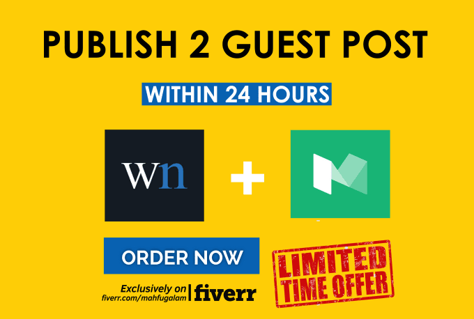 Write and Publish 3 Guest Post on Medium, Minds, Me...