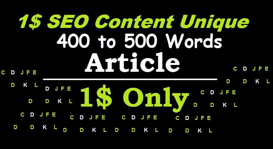 400 to 500 words SEO content Unique Niche article wri...