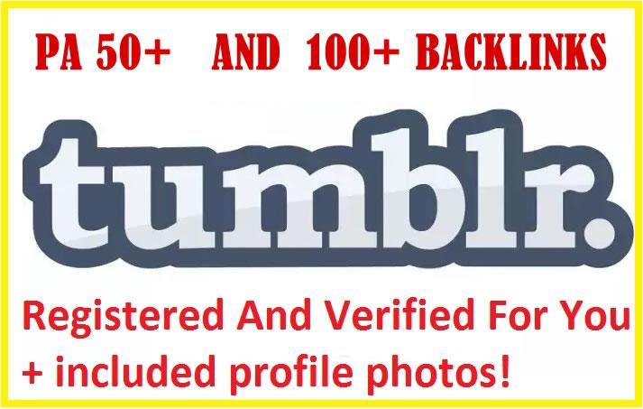 Get 5 Expired Tumblr PA50 With 100+ Backlinks Registe...