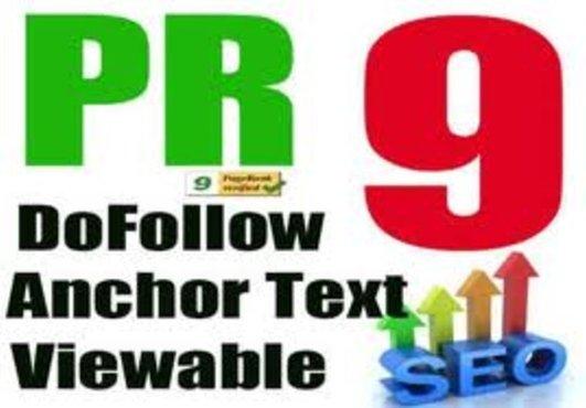 create a LINKWHEEL with 6 High pr8+ Blog Manually And...