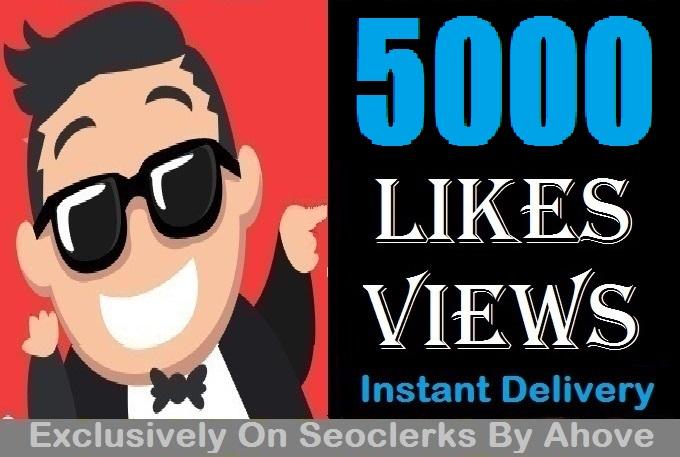 Start Instant 50,000 Views Or 5000 Likes