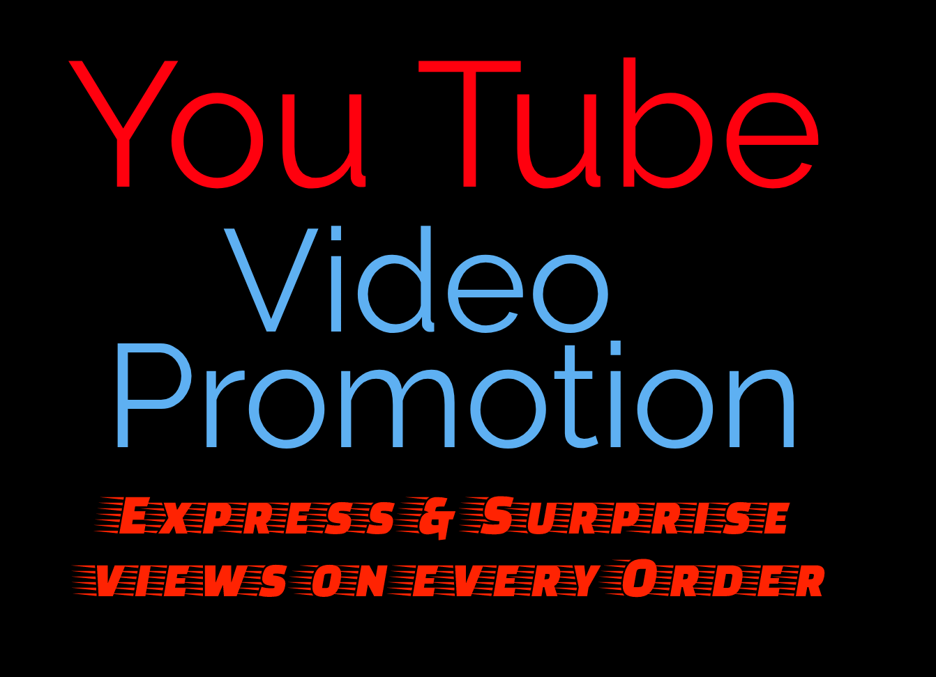 Organic & High Quality YouTube PROMOTION