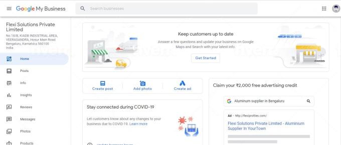 create and optimize Google my business listing