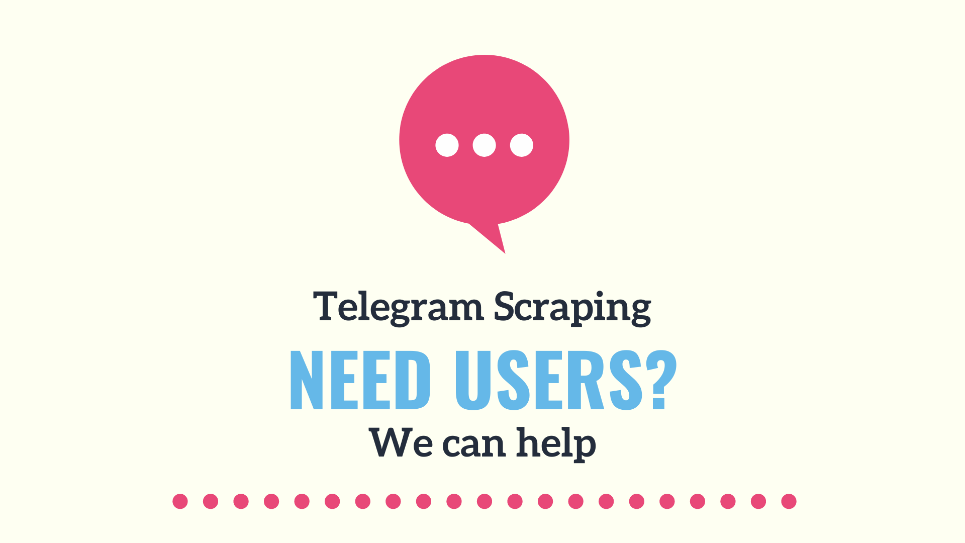 Telegram user scraping from any for yor choose