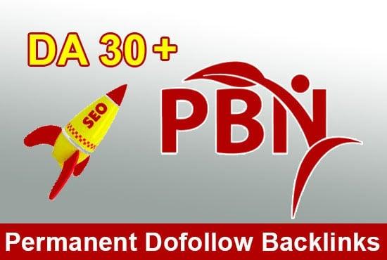 Build 5 Manual PBN DA 30+ Do-follow Backlinks 