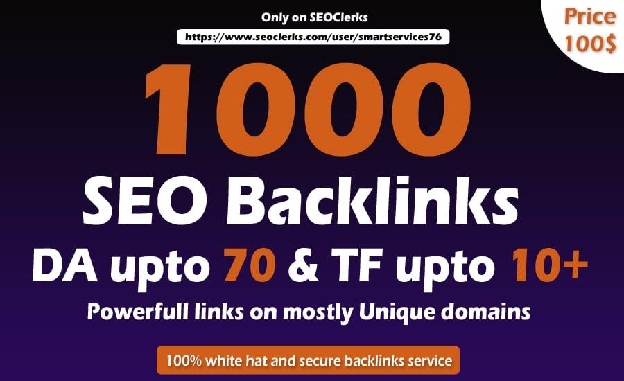 Build Manually 1000 high TF, CF Dofollow Blog comments backlinks on high DA unique blogs