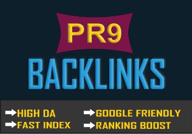 10+ PR-9 Domain Authority 70+ Backlinks to Rank #1 On Google