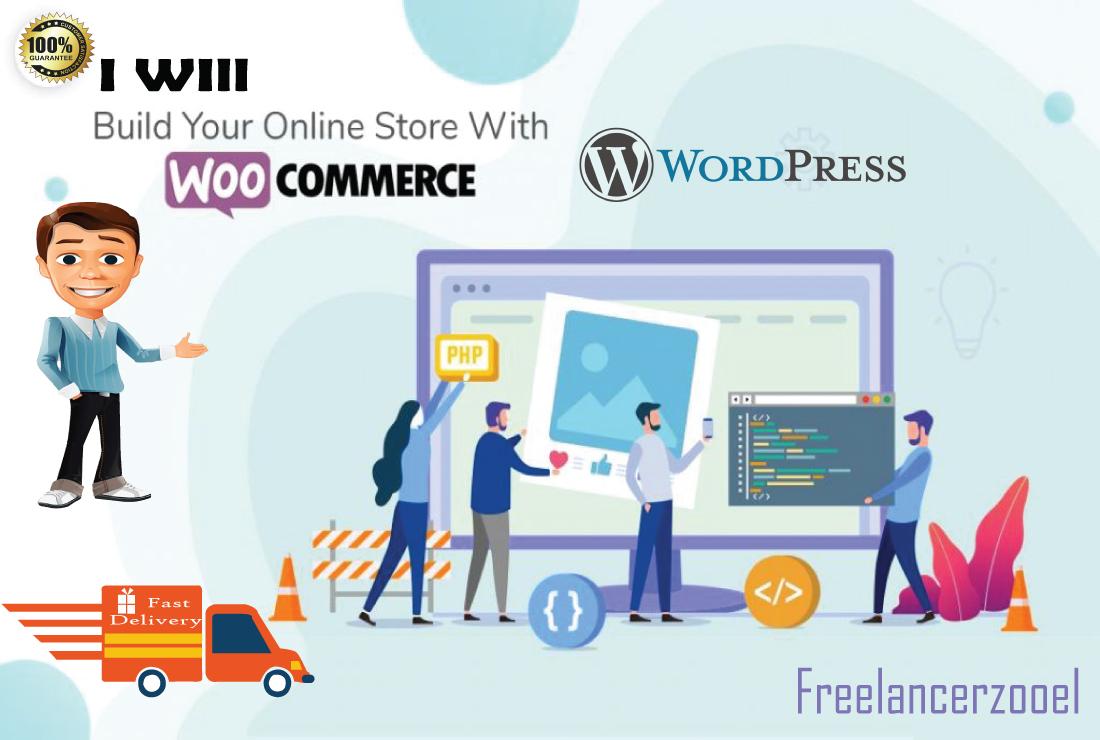 Create a Responsive WordPress Woocommerce Website or Store