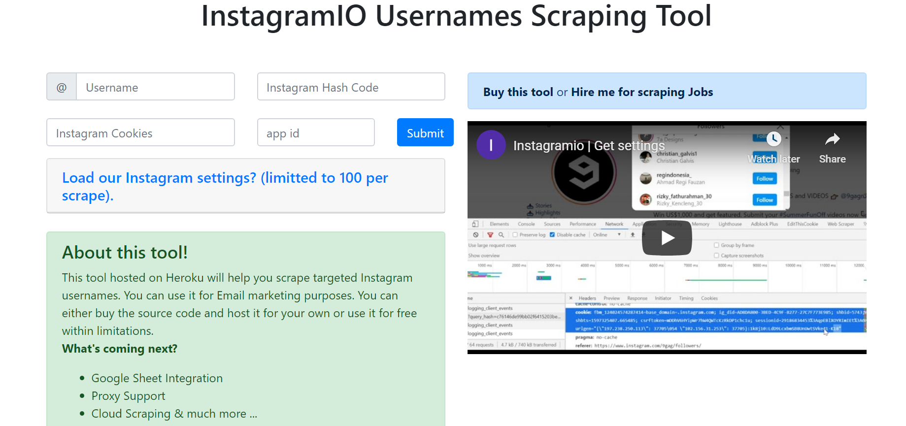 [BOT] IG Bot To Scrape Usernames From Any Profile Hosted on Heroku