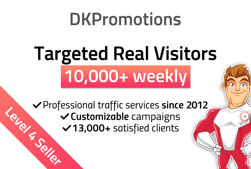 Send 10,000 weekly TARGETED Real Visitors to your website