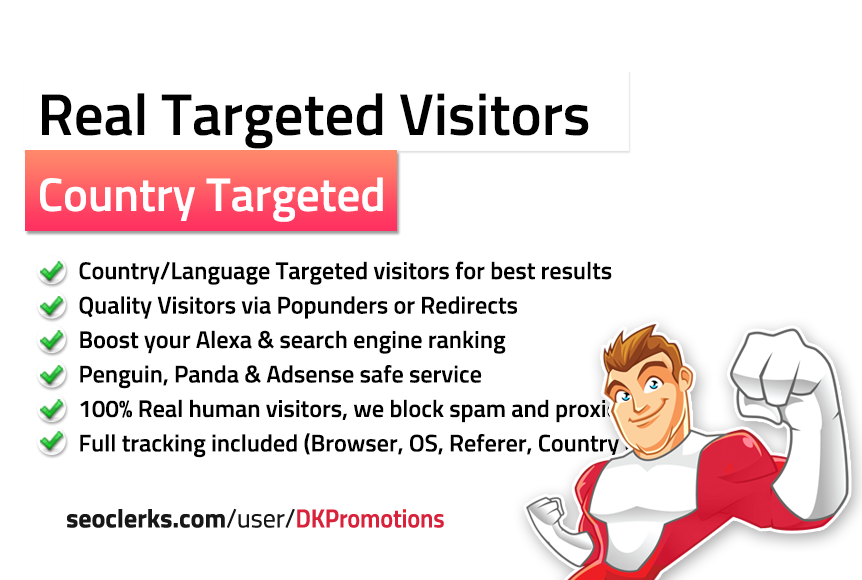 TARGETED 10,000 Real Visitors to your website